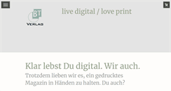 Desktop Screenshot of btverlag.de