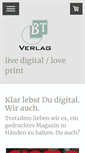 Mobile Screenshot of btverlag.de