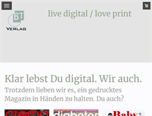 Tablet Screenshot of btverlag.de